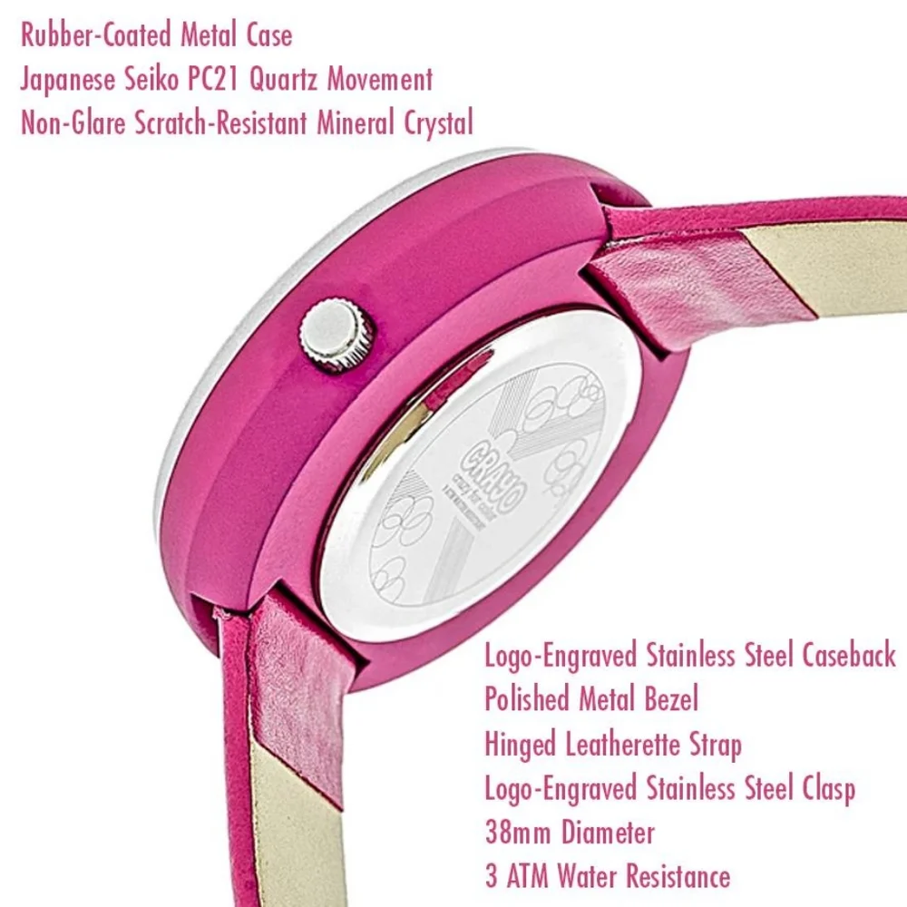 CRAYO Celebration Unisex Pink Watch